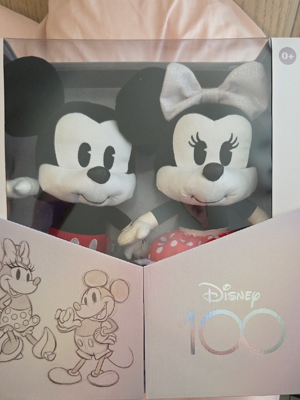 Disney Mickey & Minnie Plush Duo with Pink Accents